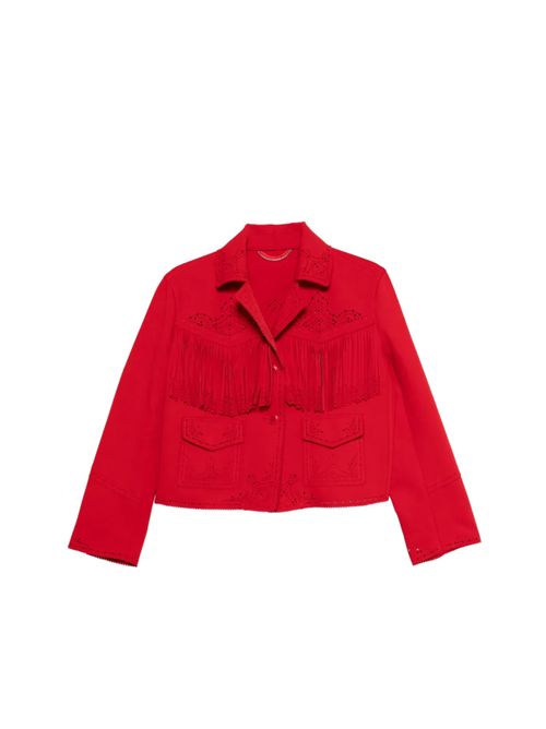 Jacket with fringes ERMANNO SCERVINO | D486I332ROWQ81763